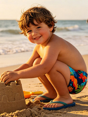 boy swimwear short printing