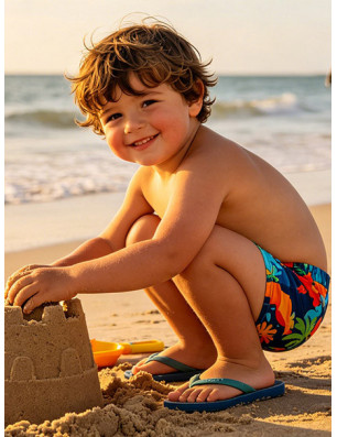 boy swimwear short printing