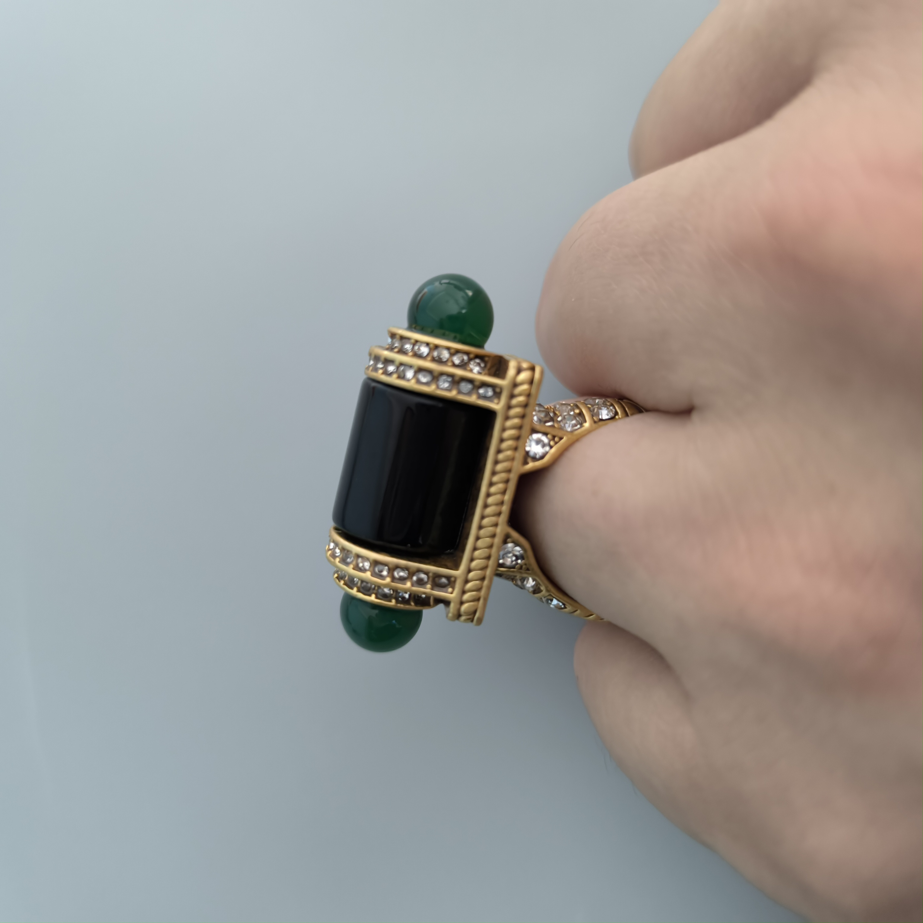  personality artificial diamonds ring for man lady