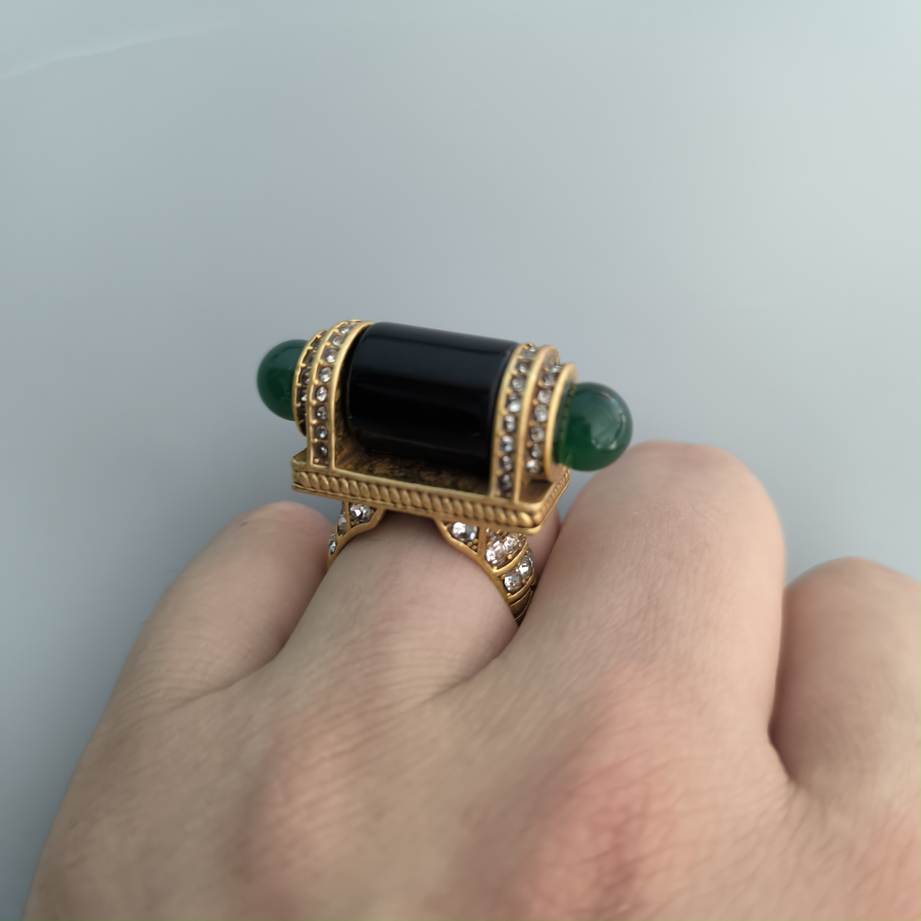  personality artificial diamonds ring for man lady