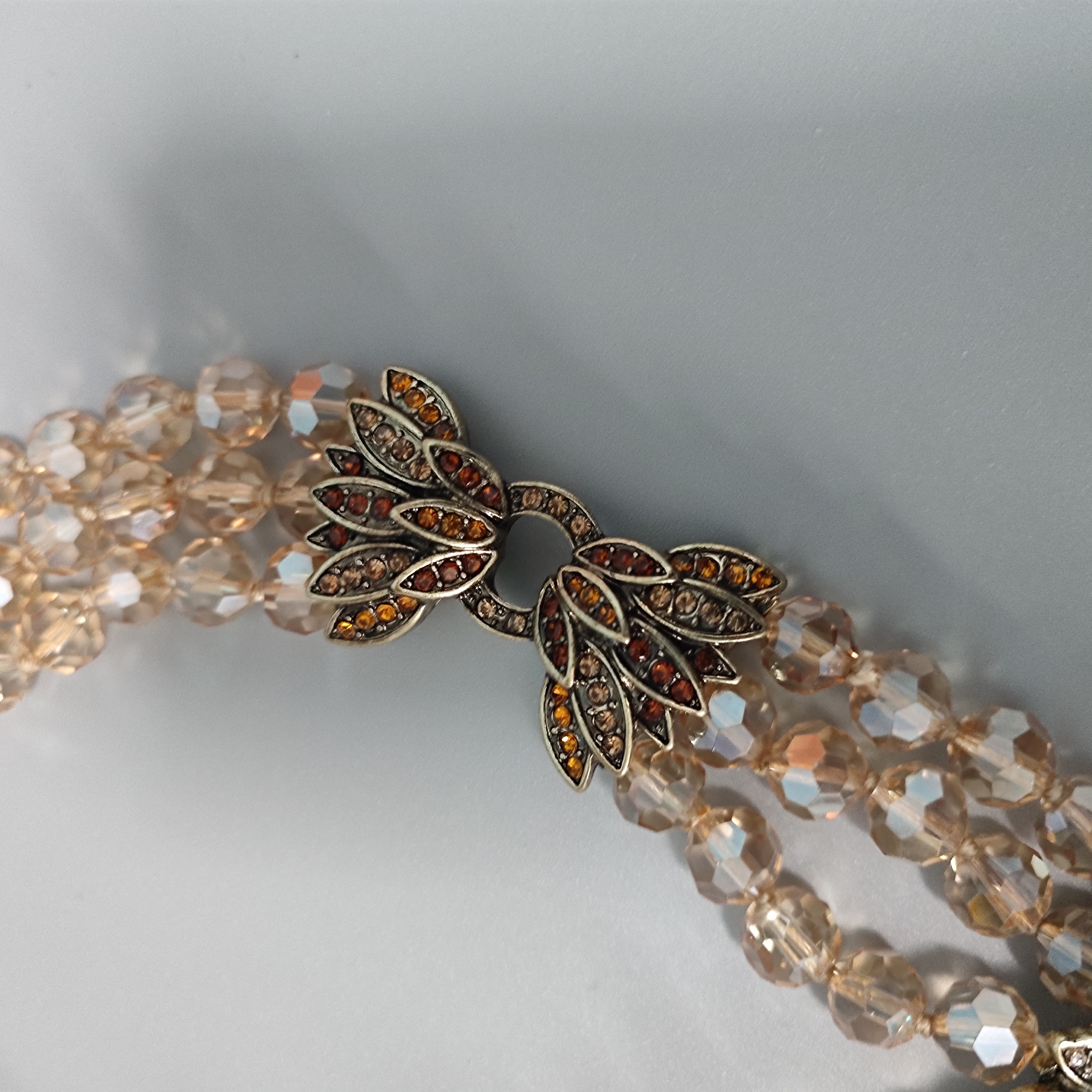 lion head pendant artificial diamond necklace