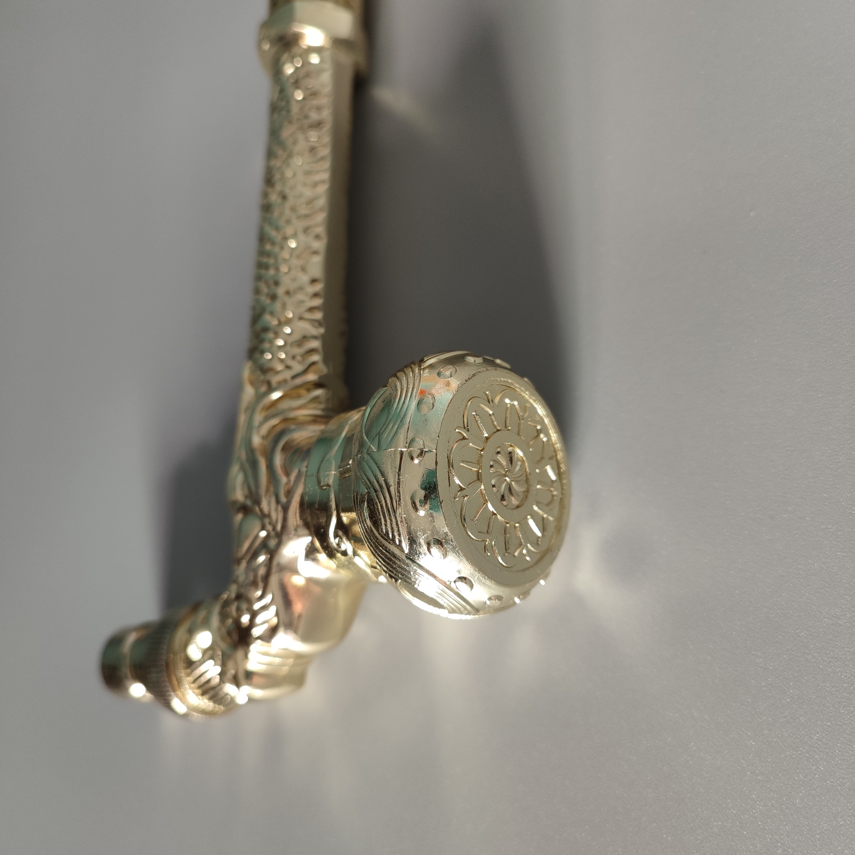 golden plating lengthen retro old style faucet tap