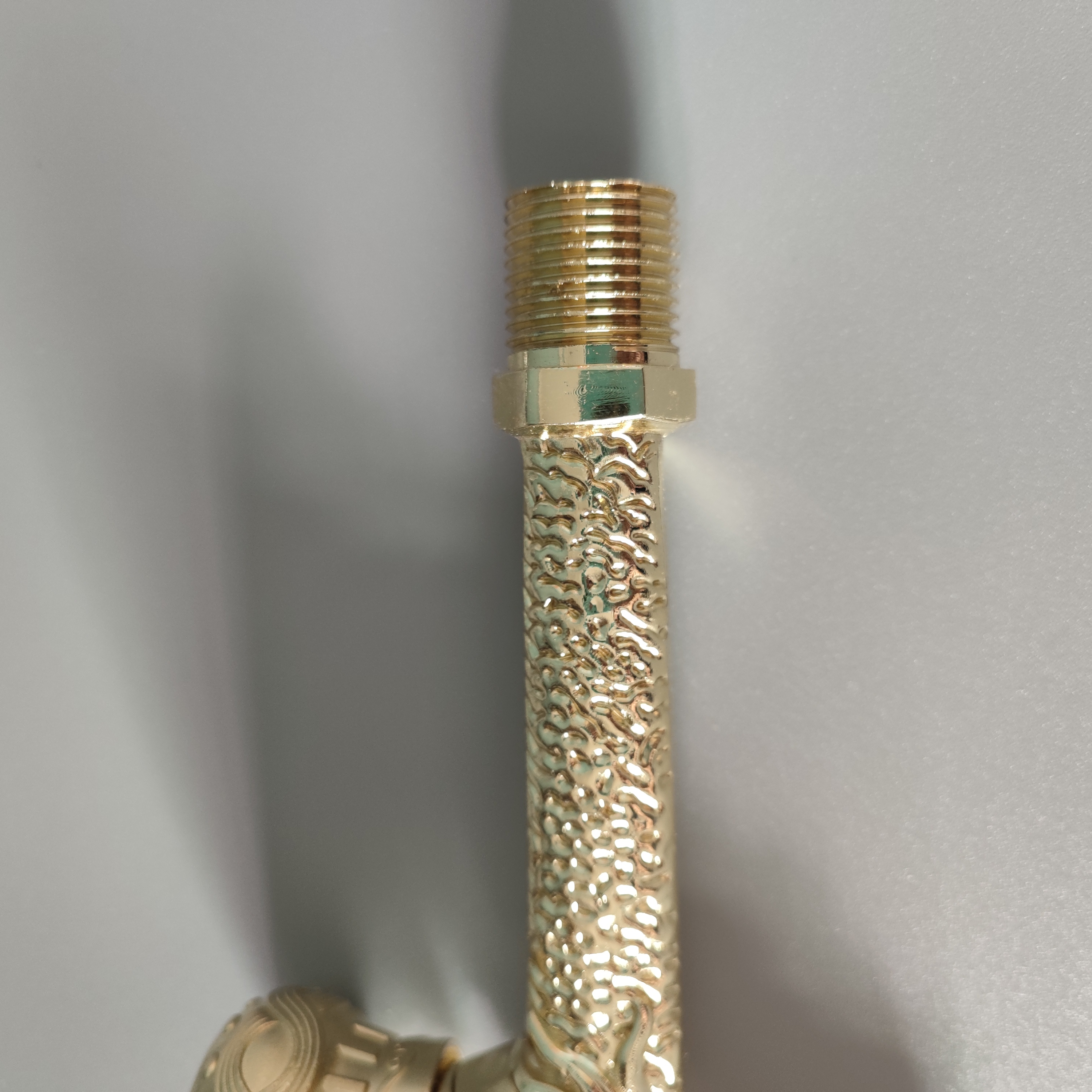 golden plating lengthen retro old style faucet tap