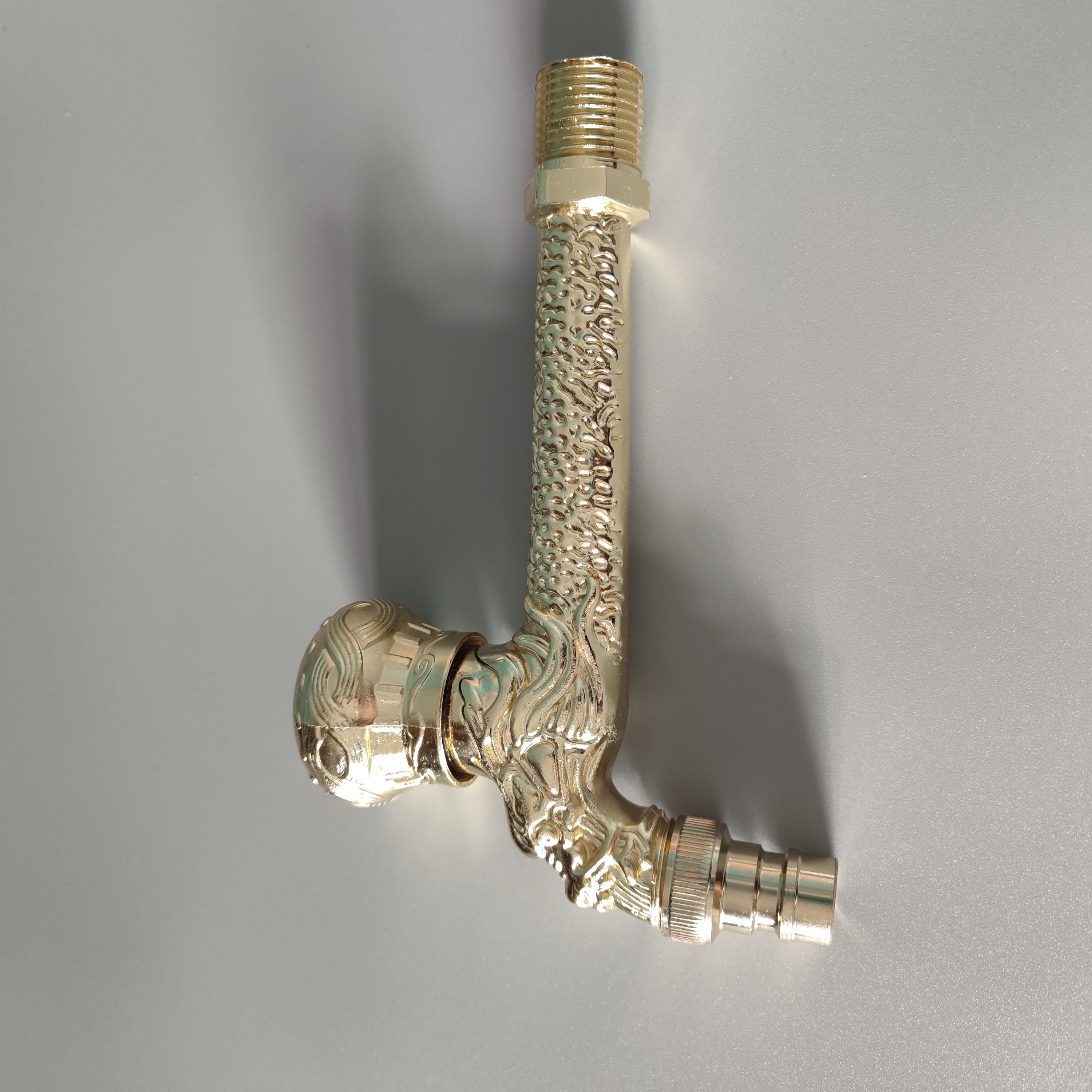 golden plating lengthen retro old style faucet tap